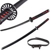 WXJP 104 Cm, Épée DAnime Cosplay Demon Slayer Kamado Tanjirou Katana, Jouet pour Enfants avec Ceinture ModèLe DArme Accesso