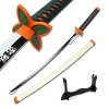 XFAK Katana Demon Slayer Épée De Samouraï en Bois Épée Shinobu Cosplay Épée DAnime Sabre en Bois Accessoires Halloween Épée 