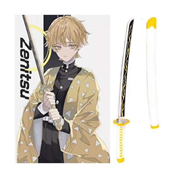 WXJP 104cm Katana Demon Slayer Anime Cosplay Japonais Lame en Bois Ninja Épée Jouet Enfants Darme Décoratif Accessoire Colo