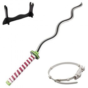 Uvency Épée Nichirin Anime - Iguro Obanai, Accessoires de Cosplay, Katanas À Lame de Bambou 75/100 Cm Pour Iguro Obanai/Iguro