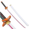 HBCH Démon Slayer Épée Lame en Bois Kimetsu No Yaiba Sabre Jouet Cosplay Katanas Arme Accessoires Anime Samurai Ninja Épée De