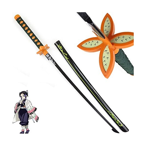 HBCH Démon Slayer Épée Lame en Bois Kimetsu No Yaiba Sabre Jouet Cosplay Katanas Arme Accessoires Anime Samurai Ninja Épée De