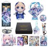 HALOOP Genshin Impact Box Accessoire Set avec 11 Cadeaux, Wanderer Cyno Xiao Tous Les Cadeaux Peluche Poster Acrylique Bracel