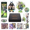 HALOOP Genshin Impact Box Accessoire Set avec 11 Cadeaux, Wanderer Cyno Xiao Tous Les Cadeaux Peluche Poster Acrylique Bracel