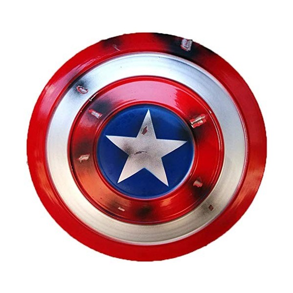 Bouclier Captain America Legends Captain America Shield Full Metal 1 à 1 4 Zhenjin Shield Movie Edition Bouclier en Fer de Ca