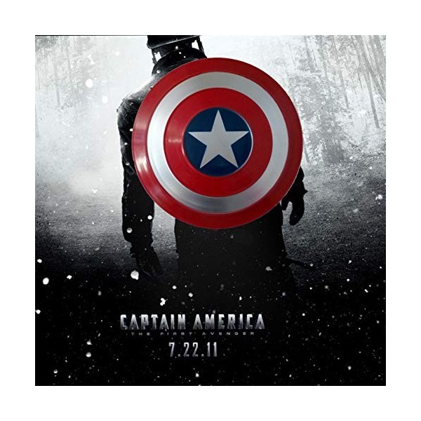 Bouclier Captain America Legends Captain America Shield Full Metal 1 à 1 4 Zhenjin Shield Movie Edition Bouclier en Fer de Ca