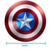 Bouclier Captain America Metal Taille Réelle Accessoires de Film 1: 1 décoration Murale de Bar créative 75e Anniversaire Bouc