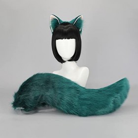 Oshhni Anime Chat Costume Animal Cosplay Queue Bandeau Jouets Accessoires Chaton Gants Oreilles Cadeaux déguisements Hallowee