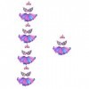 LIFKOME 5 Ensembles Tutu Violet Jupes Cosplay Accessoires Ailes Costume Princesse Fête Bébé Fille Robe De Mariée Tenue Enfant