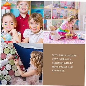 LIFKOME 5 Ensembles Tutu Violet Jupes Cosplay Accessoires Ailes Costume Princesse Fête Bébé Fille Robe De Mariée Tenue Enfant