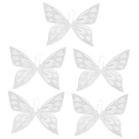 HOMSFOU 5 Pièces Fée Cosplay Aile Cadeaux De Fête Papillons Aile De Fée Aile De Fée pour Les Femmes Aile pour Cosplay Papillo