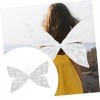 ERINGOGO 5 Pièces Organza Blanc Costume Aile De Papillons Aile De Papillons Aile De Fée Accessoire DAile De Fête Ailes DOrn