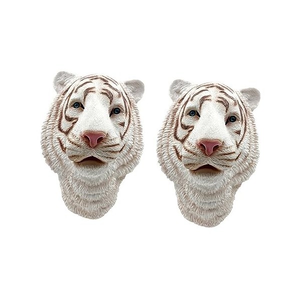 ABOOFAN Couvre-chef Dhalloween 2 Pièces Tigre Animal De Bal Diadème Respirant Tête Costume Halloween Accessoires Tête De Sin