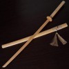 TTYPS Épée en Bois avec Gaine Iaiido Bamboo Sword Kendo en Bois Massif Arts Martiaux Pratique Modèle de larme des Accessoire