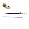 Katana en Bois Cosplay épée Jouet épée, pour Anime collectionneurs décoratifs Enfants Anime Noir samouraï démon de Tueur Acce