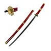 Katana en Bois Cosplay épée Jouet épée, pour Anime collectionneurs décoratifs Enfants Anime Noir samouraï démon de Tueur Acce