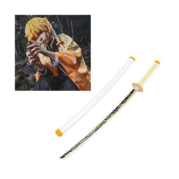 FBAM1 Épée De Katana en Bois Danime Japonais, Demon Slayer Anime Ninja Épée, Accessoires Darme De Cosplay