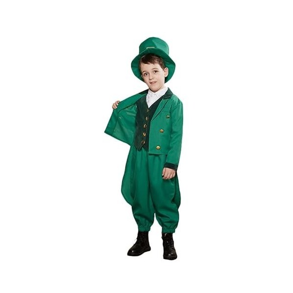 Générique Costumes de pour enfants St. Patricks Day Festival irlandais en polyester Nouveaux costumes pour enfants Costumes d