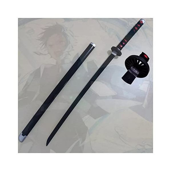 JRPT Slayer Katanas Blade Blade Sword Arme Prop Anime Ninja Épée Avec Fourreau Pour Knight Soldier Warrior Costume Costume Ba