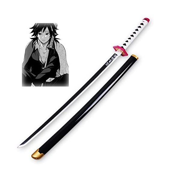 JRPT Slayer Katanas Blade Blade Sword Arme Prop Anime Ninja Épée Avec Fourreau Pour Knight Soldier Warrior Costume Costume Ba