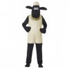 Smiffys 20607L Costume de Shaun The Sheep pour enfant Unisexe, Blanc, L, 10-12 ans - version anglaise