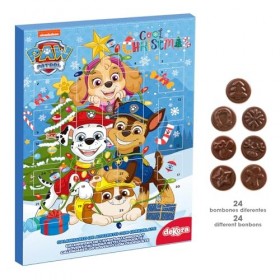 dekora Dekora - Calendrier de lAvent Chocolat | Calendrier de lAvent Pat Patrouille « Cool Christmas, multicolore