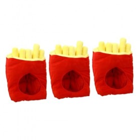 Toyvian Chapeau 3 Pièces De Frites De Bal Accessoires De Bal Costumes De Cosplay Coiffure De Frites Drôle en Peluche Accessoi