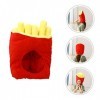 Toyvian Chapeau 3 Pièces De Frites De Bal Accessoires De Bal Costumes De Cosplay Coiffure De Frites Drôle en Peluche Accessoi