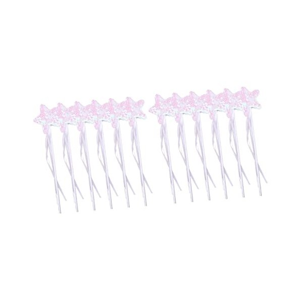 Kisangel 24 Pcs Sequin Filles Jouets Jouets Flash Bâtons DÉtoiles Baguettes De Jouets Magiques Accessoire De Costume De Jeu 