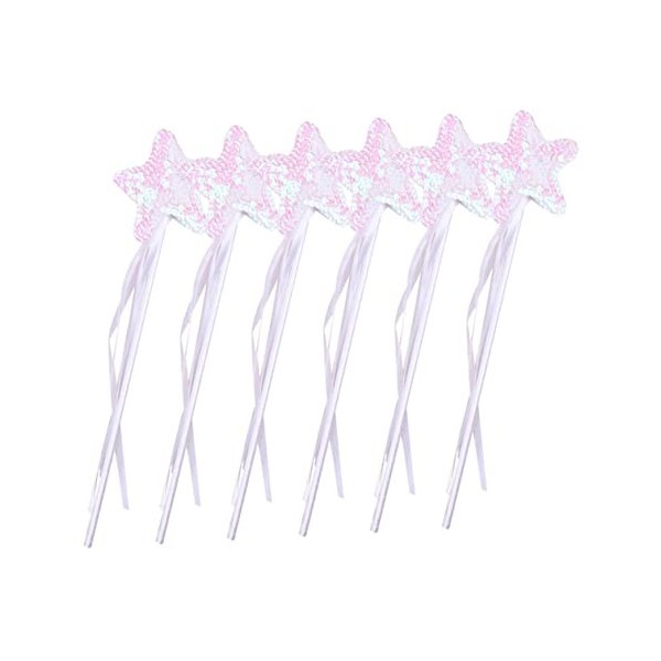 Kisangel 24 Pcs Sequin Filles Jouets Jouets Flash Bâtons DÉtoiles Baguettes De Jouets Magiques Accessoire De Costume De Jeu 