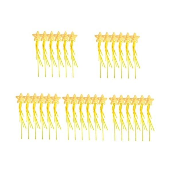 Kisangel 24 Pcs Sequin Filles Jouets Jouets Flash Bâtons DÉtoiles Baguettes De Jouets Magiques Accessoire De Costume De Jeu 
