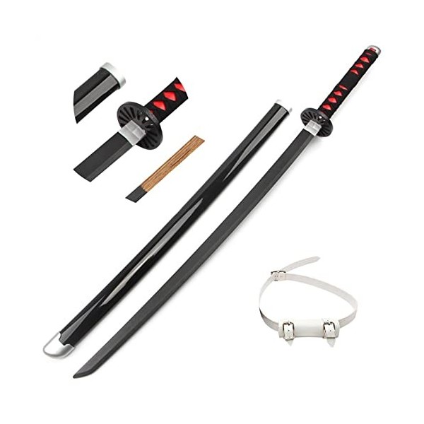 CABINE Slayer Sword Tanjiro 104 Cm Japonais Katana Anime Samurai En Bois Épée Cosplay Accessoire Fait À La Main/Bare