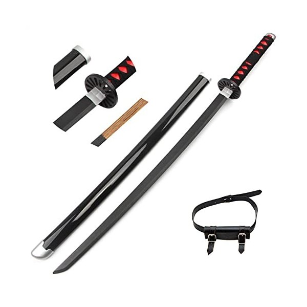 CABINE Slayer Sword Tanjiro 104 Cm Japonais Katana Anime Samurai En Bois Épée Cosplay Accessoire Fait À La Main/Bare