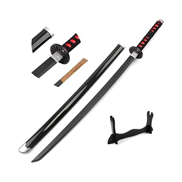 CABINE Slayer Sword Tanjiro 104 Cm Japonais Katana Anime Samurai En Bois Épée Cosplay Accessoire Fait À La Main/Bare