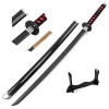 CABINE Slayer Sword Tanjiro 104 Cm Japonais Katana Anime Samurai En Bois Épée Cosplay Accessoire Fait À La Main/Bare