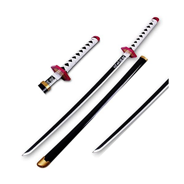 YOGZHRR Épées Slayer Blade Cos Bois Prop Katana Samurai Arme Modèle Pour Les Amateurs DAnime Cosplay Accessoires/Blue