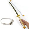 HASMI Sword Ninja Armes Accessoires Slayer Anime Cosplay Samurai Sword Zenitsu Wooden Katana - Anime Fan Toy/104Cm/40.9In