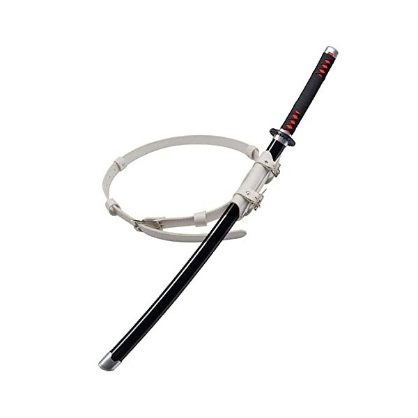 HASMI Kamado Tanjirou Samurai En Bois Samurai, Enfants Katana Avec Une Ceinture Blanche Toys Anime Cosplay Accessoires, 75 Cm