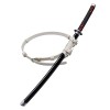 HASMI Kamado Tanjirou Samurai En Bois Samurai, Enfants Katana Avec Une Ceinture Blanche Toys Anime Cosplay Accessoires, 75 Cm