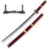 CRIPT Anime Swords Wood Katana Avec Un Seul Stand, Une Texture Originale DAnime, Un Jeu de Rôle Et Une Collection/Kitetsu C