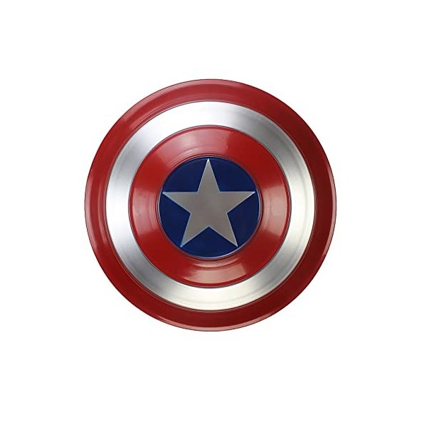 Ktimor 1:1 Bouclier Captain America Metal Accessoires De Réplique ，décorations Murales, Cosplay Jouets pour Adulte Enfants Dé