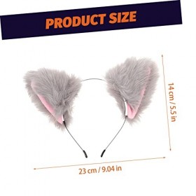 USHOBE 5 Ensembles Robe Tête Chat Accessoires Pour Jungle Bandeau Fête Cerceau Chapeaux Bandeau Performance Mascarade Choucho