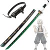 LENG Katana Demon Slayer Épée Shinazugawa Sanemi Épée De Samouraï Danime Sabre Cosplay Accessoire Darmes pour Halloween Kat