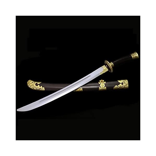 CClz Couteau Arme À Épée de Bois de Bois 66 Cm / 88 Cm Anime Samurai Ninja Épée Avec Fourreau, Sword Katana Accessoires En Pl