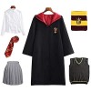 Hermione Granger Gryffondor Uniforme Costume de cosplay Cape de film Accessoire de fan Ensemble baguette magique Cravate Écha