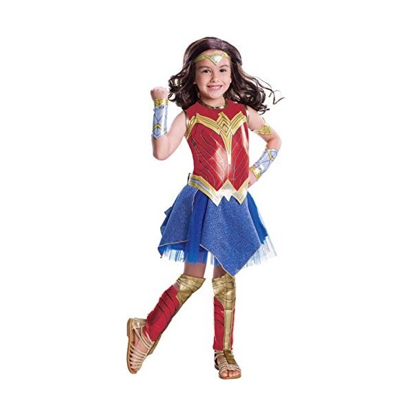 Rubies Déguisement officiel DC Justice League Wonder Woman pour enfant, taille S 3-4 ans