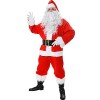 I LOVE FANCY DRESS LTD Déguisement de Père Noël deluxe, 10 pièces en velours, tenue St Nicolas comfortable XXXXL 