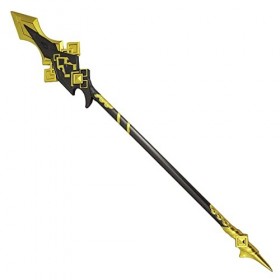 Hengqiyuan Jouet Lance en Mousse, Jeu Anime Polearm Lance Weapon, avec Petit Modèle et Support, pour Jouets pour Enfants, Acc