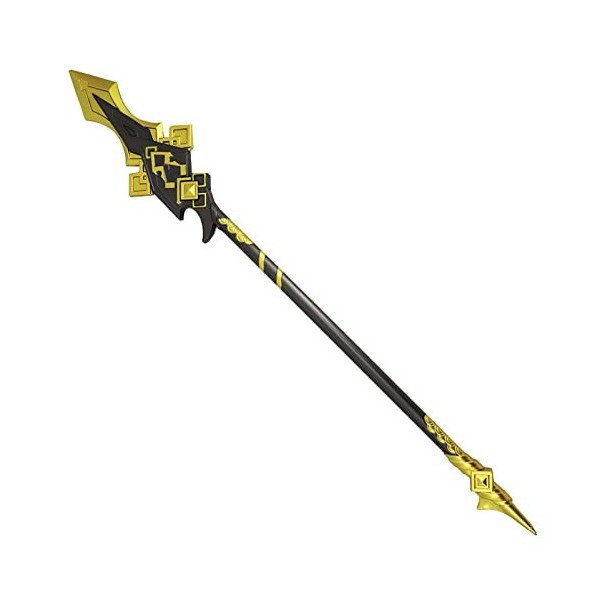 Hengqiyuan Jouet Lance en Mousse, Jeu Anime Polearm Lance Weapon, avec Petit Modèle et Support, pour Jouets pour Enfants, Acc