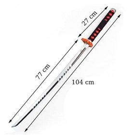 VAIJAM Machette Couteau Jouant Accessoire Katana Cos Animation Performance Accessoires Kendo Bâton Samouraï Épée pour Jeu De 